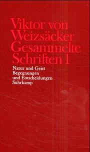 Cover of: Gesammelte Schriften by Victor von Weizsacker