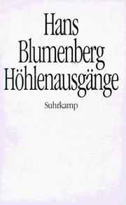 Cover of: Höhlenausgänge by Hans Blumenberg