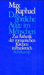 Cover of: Das göttliche Auge im Menschen by Max Raphael