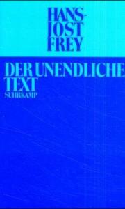 Cover of: Der unendliche Text