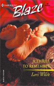 Cover of: A Thrill to Remember (Harlequin Blaze, No 66)