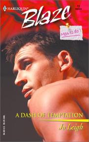 Cover of: A Dash of Temptation: Men to Do (Harlequin Blaze, No 72)