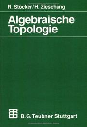 Cover of: Algebraische Topologie. Eine Einführung.