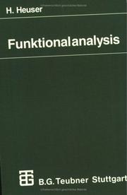 Cover of: Funktionalanalysis Theorie und Anwendung.