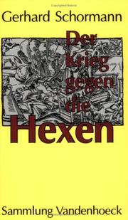 Der Krieg gegen die Hexen by Gerhard Schormann