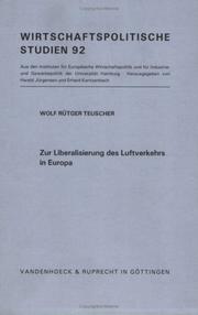 Cover of: Zur Liberalisierung des Luftverkehrs in Europa