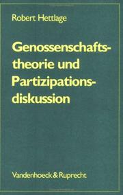 Cover of: Genossenschaftstheorie und Partizipationsdiskussion