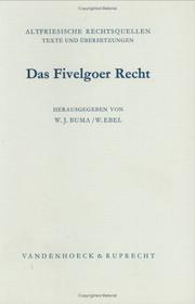 Cover of: Das Fivelgoer Recht. by Wybren Jan Buma