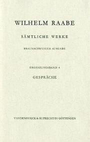 Cover of: Sämtliche Werke by Wilhelm Raabe