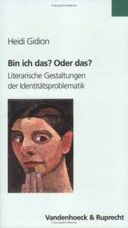 Cover of: Bin ich das? Oder das? by Heidi Gidion