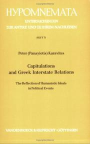 Cover of: Capitulations and Greek interstate relations by Peter Karavites, Peter Karavites