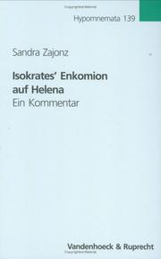 Cover of: Isokrates' Enkomion auf Helena: ein kommentar