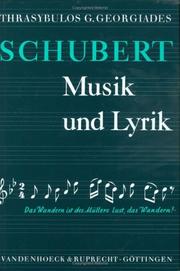 Cover of: Schubert: Musik u. Lyrik