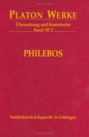 Cover of: Philebos by Πλάτων