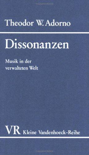 Dissonanzen by Theodor W. Adorno