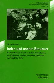 Cover of: Juden und andere Breslauer by Till van Rahden