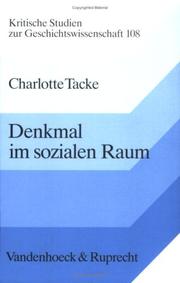 Cover of: Denkmal im sozialen Raum: nationale Symbole in Deutschland und Frankreich im 19. Jahrhundert