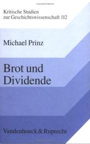 Cover of: Brot und Dividende: Konsumervereine in Deutschland und England vor 1914