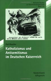 Cover of: Katholizismus und Antisemitismus im Deutschen Kaiserreich by Olaf Blaschke