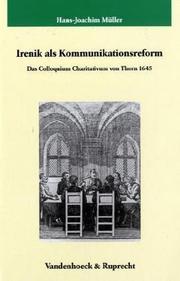 Cover of: Irenik als Kommunikationsreform by Hans-Joachim Müller