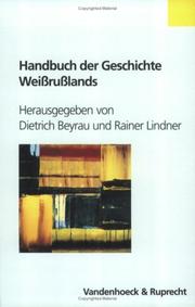 Cover of: Handbuch der Geschichte Weissrusslands
