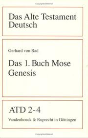 Cover of: Das Alte Testament Deutsch (ATD), Tlbd.2/4, Das erste Buch Mose (Genesis)