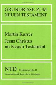 Cover of: Jesus Christus im Neuen Testament