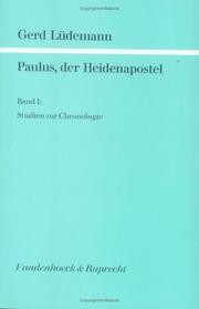 Cover of: Paulus, der Heidenapostel by Gerd Lüdemann