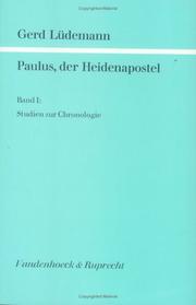 Cover of: Paulus, der Heidenapostel by Gerd Lüdemann, Gerd Luedemann, John Knox, F. Stanley Jones, Gerd Lüdemann