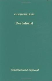 Cover of: Der Jahwist by Christoph Levin