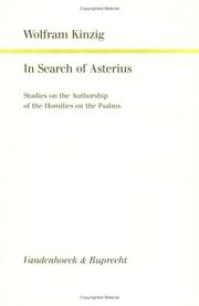 Cover of: In search of Asterius by Wolfram Kinzig