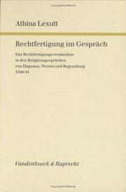 Cover of: Rechtfertigung im Gespräch by Athina Lexutt
