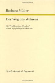 Cover of: Der Weg des Weinens by Barbara Müller
