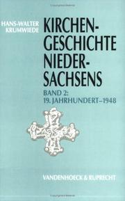 Cover of: Kirchengeschichte Niedersachsens by Hans-Walter Krumwiede