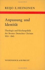 Cover of: Anpassung und Identität by Reijo E. Heinonen