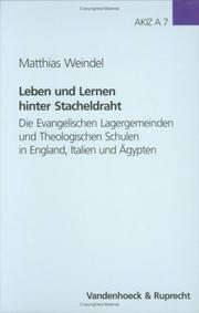 Cover of: Leben und Lernen hinter Stacheldraht by Matthias Weindel