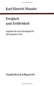 Cover of: Ewigkeit und Zeitlichkeit: Aspekte für eine theologische Deutung der Zeit