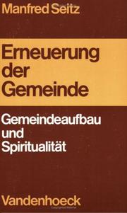 Cover of: Erneuerung der Gemeinde: Gemeindeaufbau und Spiritualität