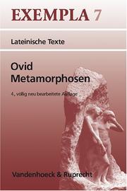 Cover of: Ovid, Metamorphosen. Ab 10. Jahrgangsstufe.