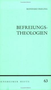 Cover of: Befreiungstheologien by Reinhard Frieling