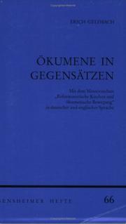 Cover of: Ökumene in Gegensätzen by Erich Geldbach