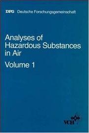 Cover of: Analyses of Hazardous Substances in Air, Volume 1 by Antonius Kettrup