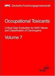 Cover of: Occupational Toxicants by Helmut Greim, Helmut Greim