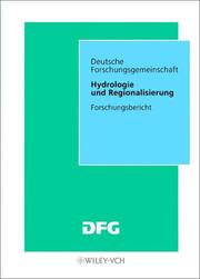 Cover of: Hydrologie und Regionalisierung: Ergebnisse eines Schwerpunktprogramms (1992 bis 1998) : Forschungsbericht