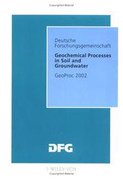 Geochemical processes in soil and groundwater by GeoProc 2002 (2002 Bremen, Germany)