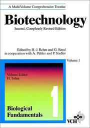 Cover of: Biotechnology, 2E, Vol. 1, Biological Fundamentals by H. Sahm