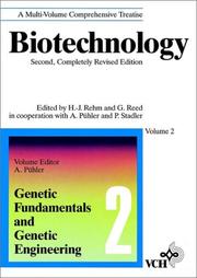 Cover of: Biotechnology, 2E, Vol. 2, Genetic Fundamentals and Genetic Engineering