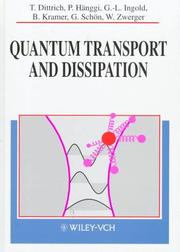 Cover of: Quantum transport and dissipation | 