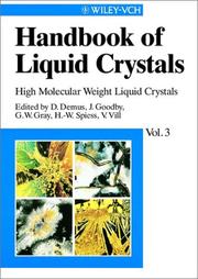 Cover of: High Molecular Weight Liquide Crystals, Volume 3, Handbook of Liquid Crystals