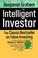 Cover of: The intelligent investor